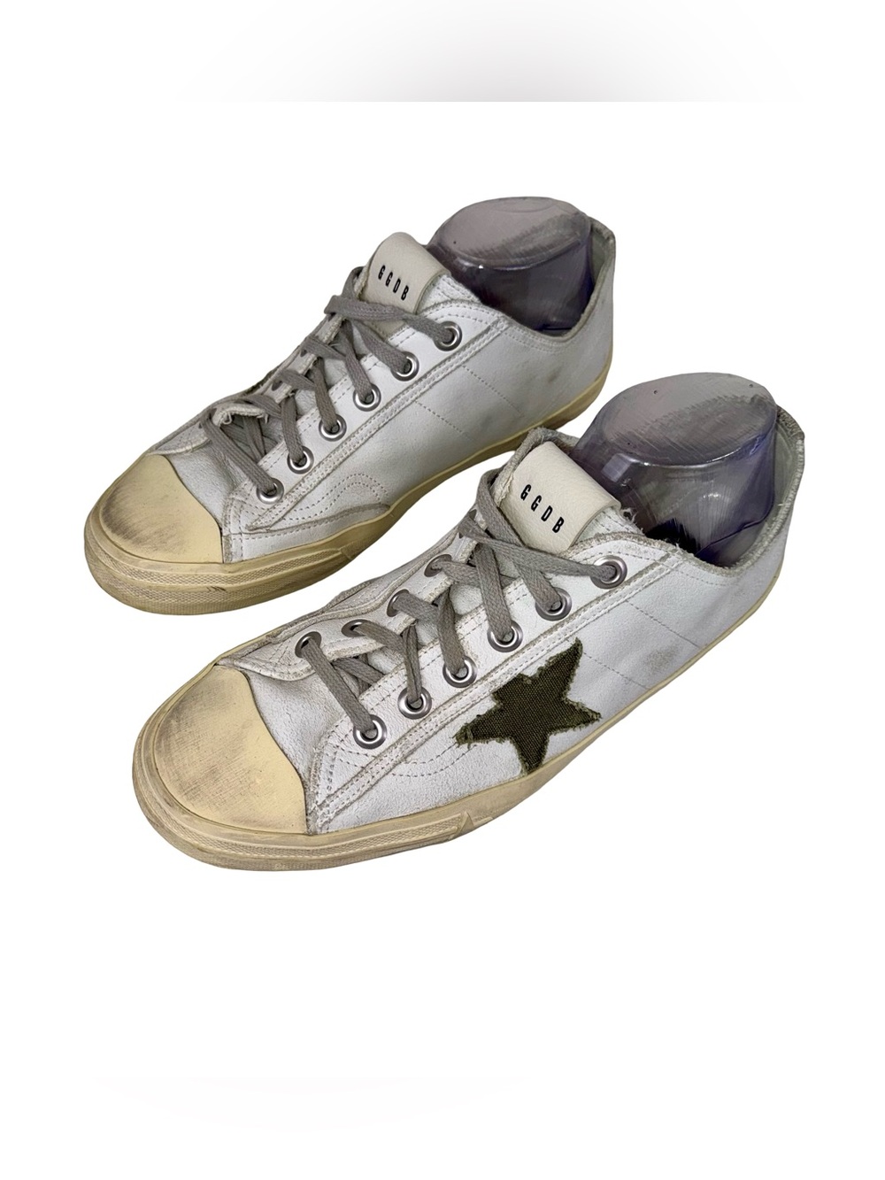 GOLDEN GOOSE VSTAR2 SNEAKERS IN DIRTY WHITE - Picture 4 of 8